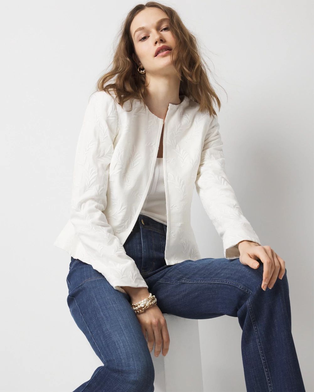 Embroidered Lady Jacket | White House Black Market